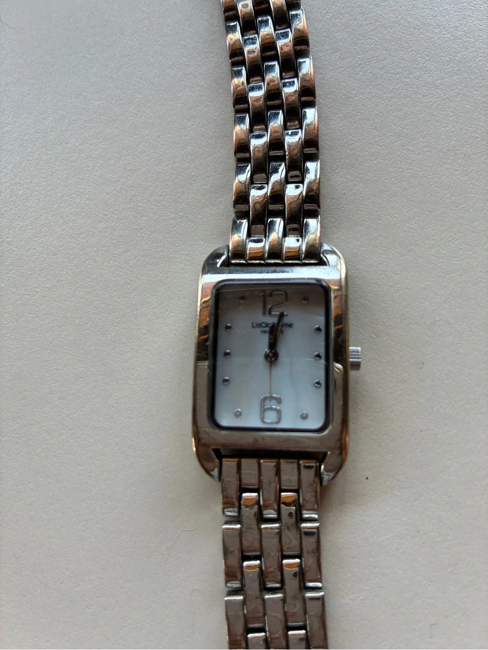 Liz Claiborne Silver Tone Women's Link Bracelet Watch